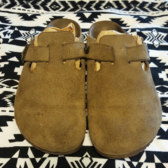 Birkenstock Boston Taupe Classic Footbed Size 41