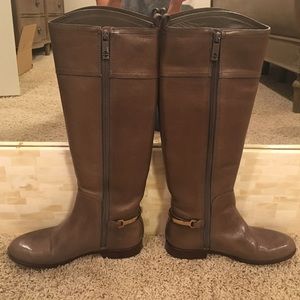 Tory Burch Gray Riding Boots Sz 6