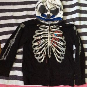 Little boys skeleton sweatshirt