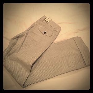 J Crew City Fit Seersucker trousers, NWT, size 0