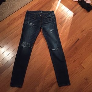 American eagle super destroyed jegging
