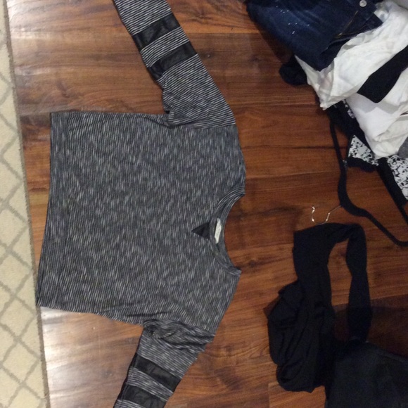Black and white striped long sleeve