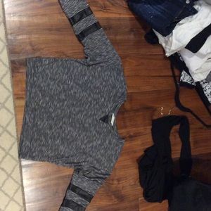 Black and white striped long sleeve