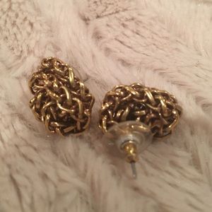costume gold knot earring by Lauren Ralph Lauren