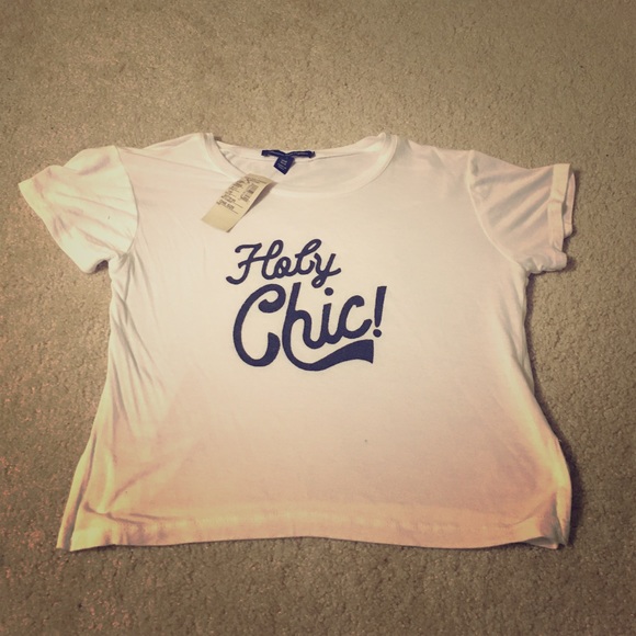 White American Eagle Statement Crop Top - Picture 1 of 4