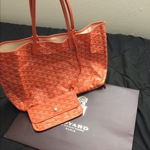 Goyard orange bag
