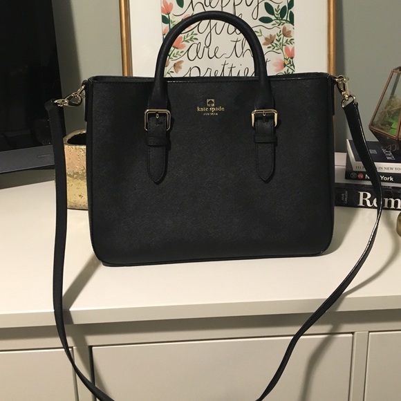Kate Spade Black Leather crossbody bag