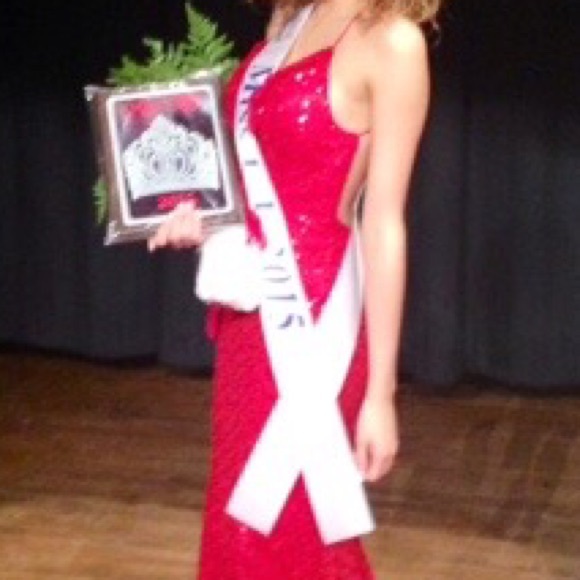 Fully Sequined Pageant/Prom Dress - Picture 3 of 4