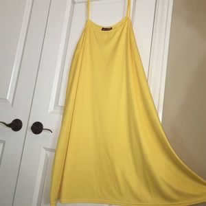 Sunny Yellow Spaghetti Strap Dress