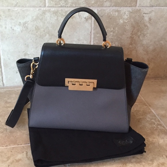 Zac Posen Handbags - ZAC Zac Posen Eartha Colorblock Calf Hair Satchel