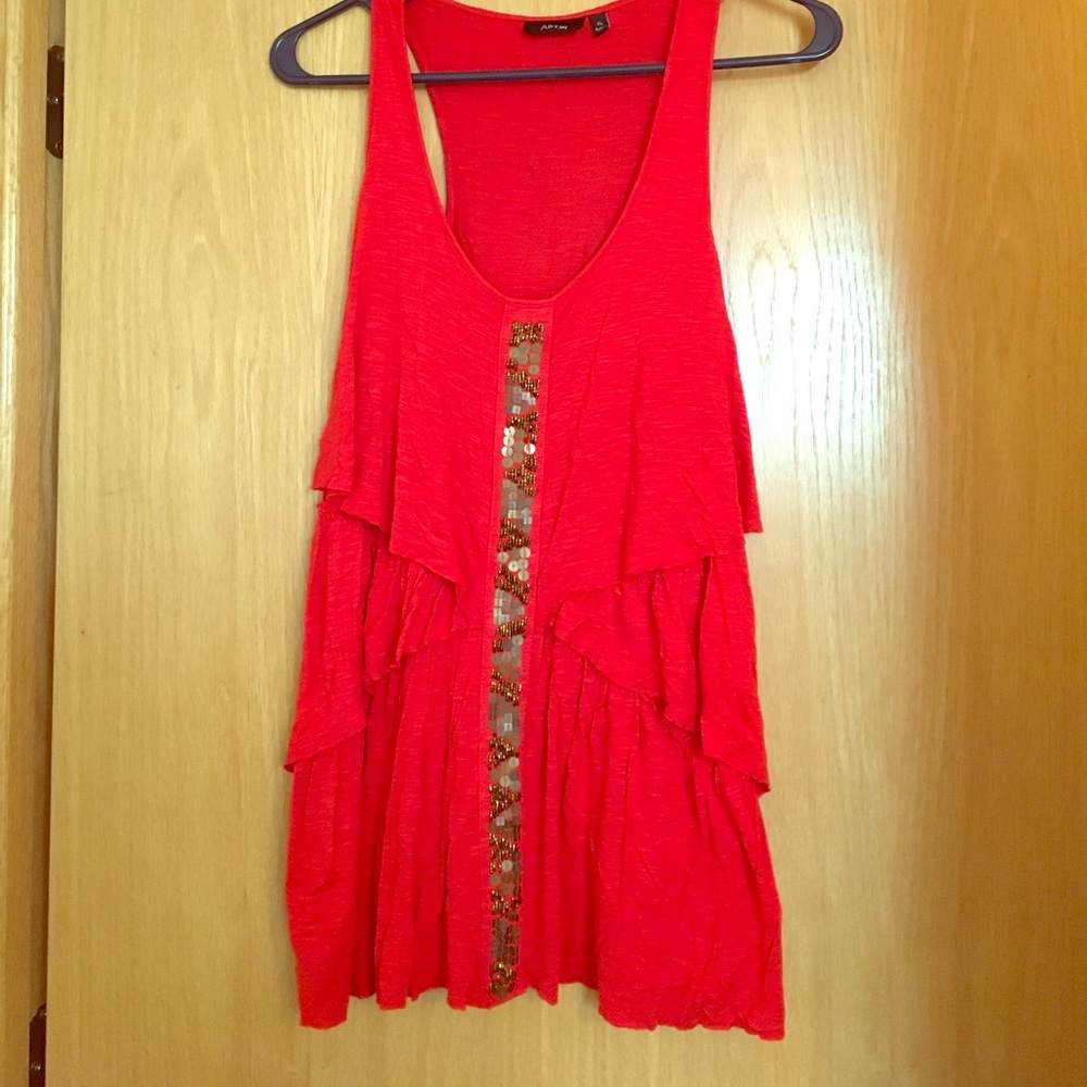 🍁Cute burnt orange top APT 9