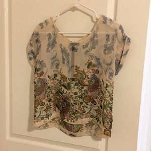 Floral sheer top!