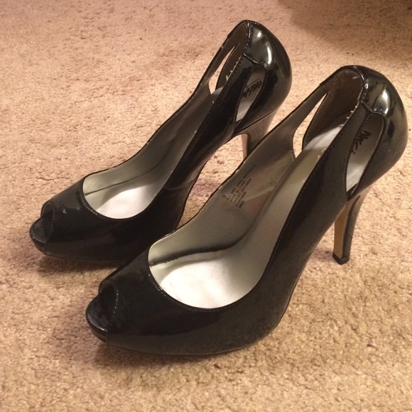 Black Peep Toe Pumps