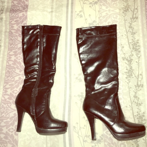 Heeled Leather Boots