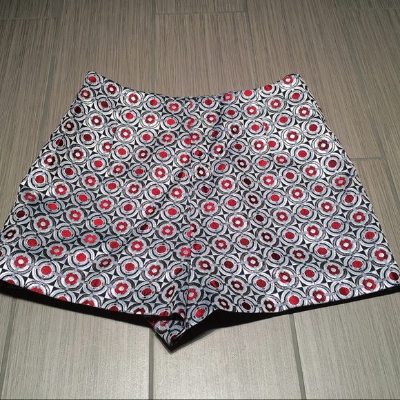 Topshop Metallic shorts