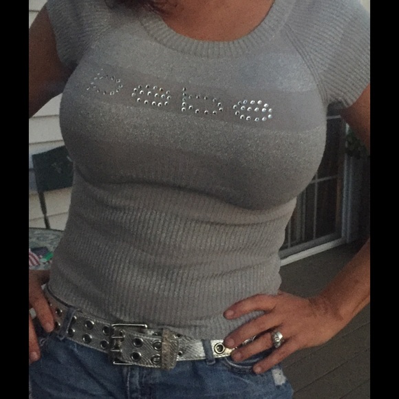 Bebe summer short sleeve sweater