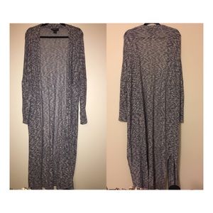 Lane Bryant long line open knit cardigan