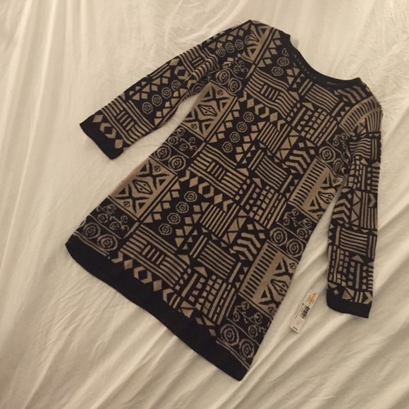Aztec Sweater Dress