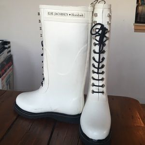 Ilse Jacobsen Tall Rainboots in White