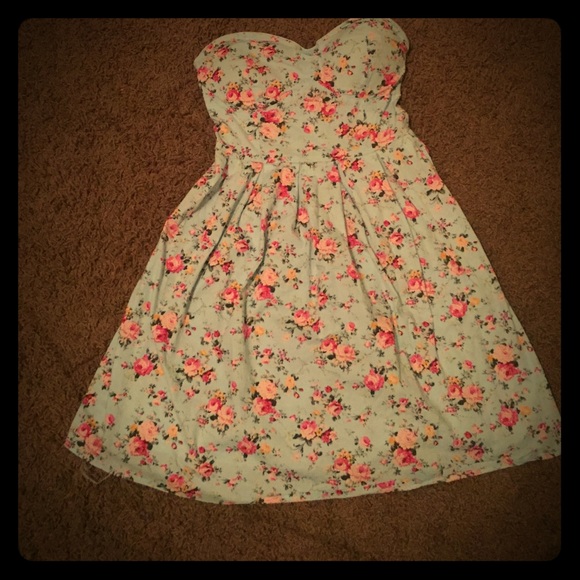Light blue flowered dress