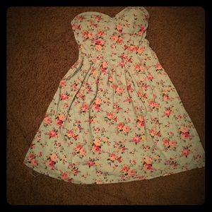 Light blue flowered dress