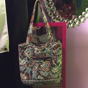 Vera Bradley RETIRED PATTERN Java Blue Bag/Purse