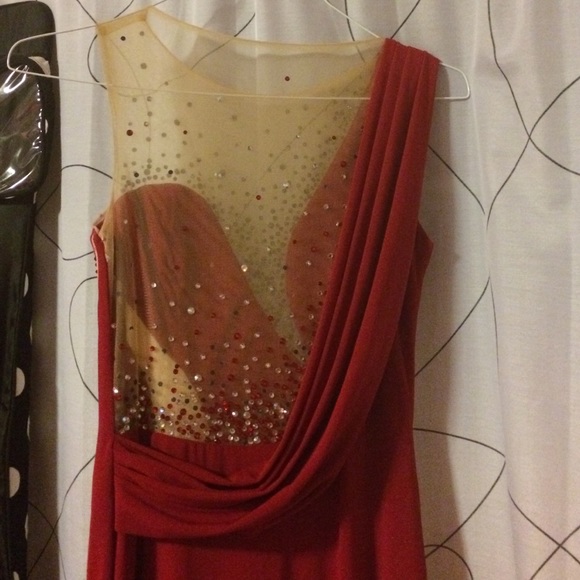 Floor length size 2 sparkly dress Camille la vie - Picture 3 of 4