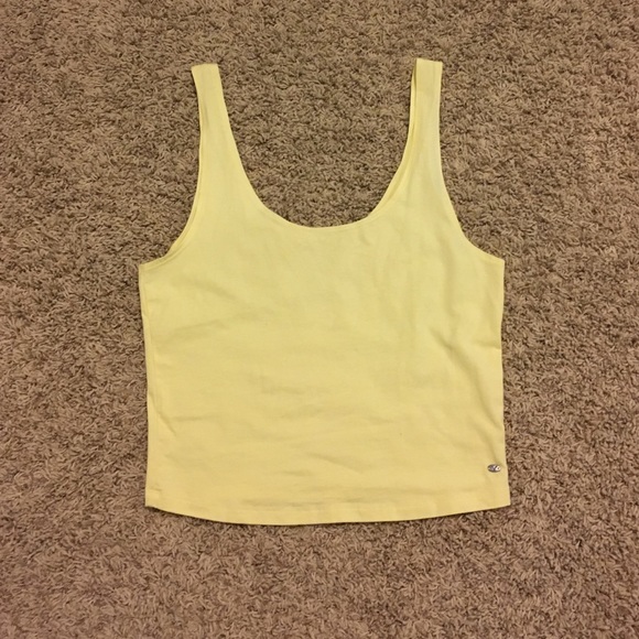 Yellow crop top