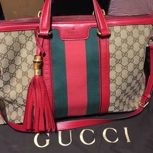 Gucci Rania medium stripe bag