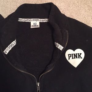 Black VS Pink quarter zip