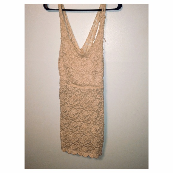 Cream colored lacy dress