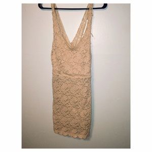 Cream colored lacy dress