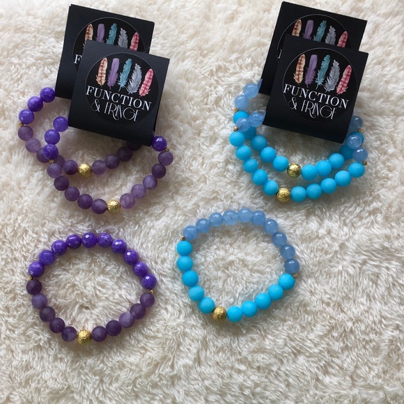 Donated - Matte & Faceted Gemstone Bracelet - Picture 4 of 5