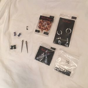 Assorted Ear Tapers, Spirals, and Plugs