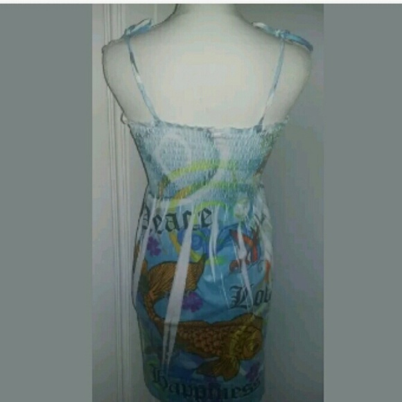 Small Palm Island Coy & Sparrow Smocked Dress - Picture 4 of 4