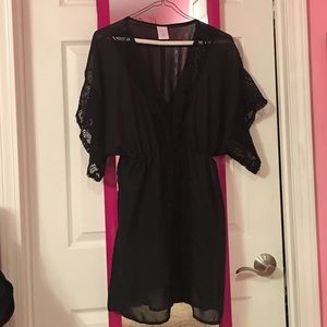 Black Lacey Swimsuit Cover Up