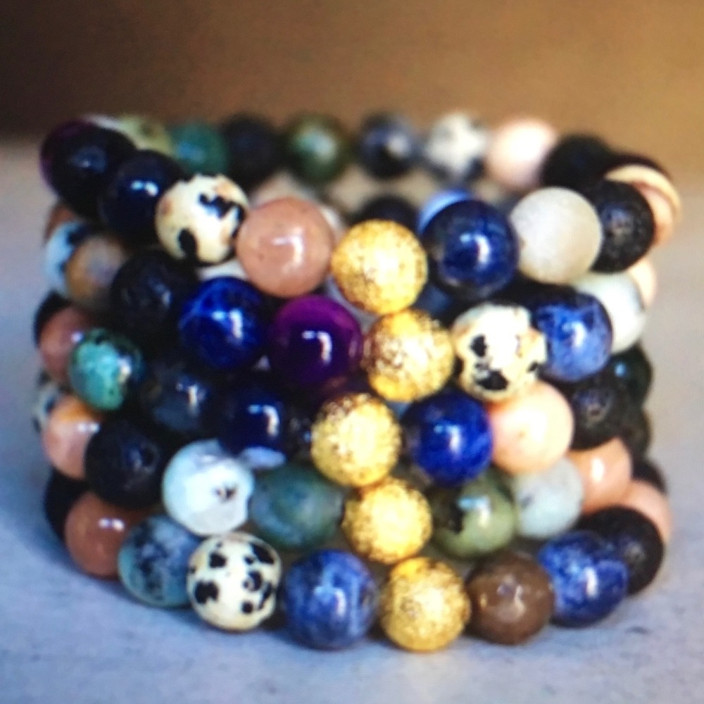 Oil diffusing healing bracelets