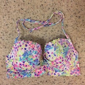 Victoria's Secret floral print bikini top