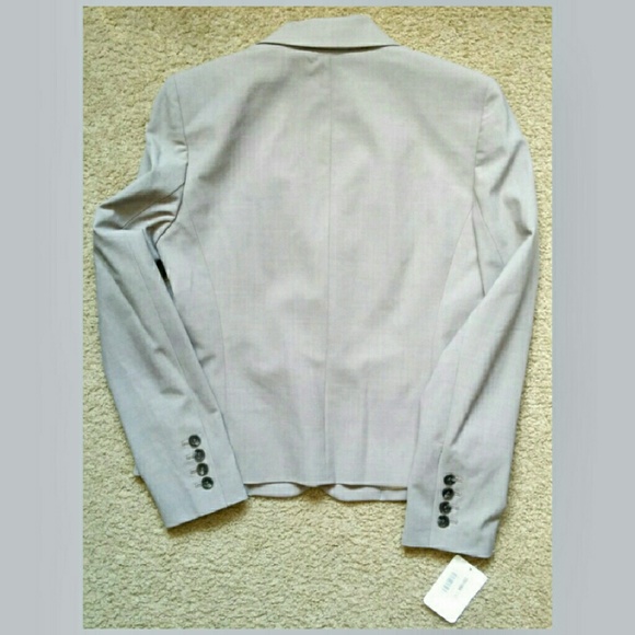 2 Button Grey/Taupe Anne Klein Suit Jacket sz 6 - Picture 4 of 5