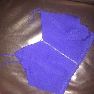 Urban outfitters dark blue crop top