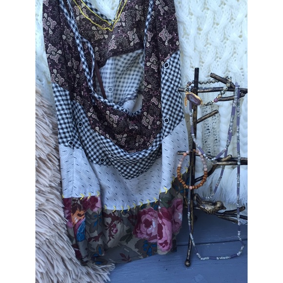 Free People Floral Patchwork Halter Top - Picture 3 of 4