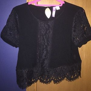 Black Lace Top