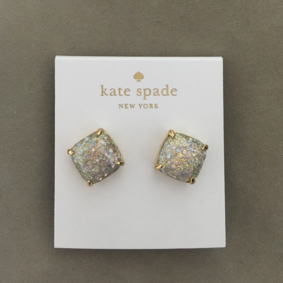❤️KATE SPADE 100% Authentic OPAL Glitter studs - Picture 2 of 3