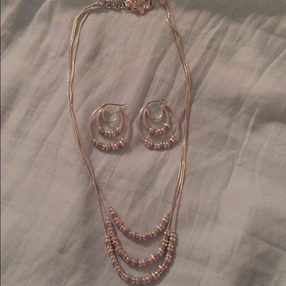 Necklace and matching earrings