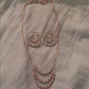 Necklace and matching earrings