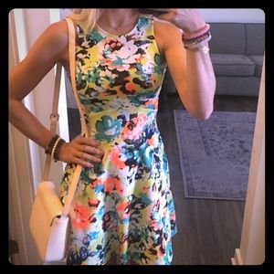 Neon Floral Dress💐Worn Once!