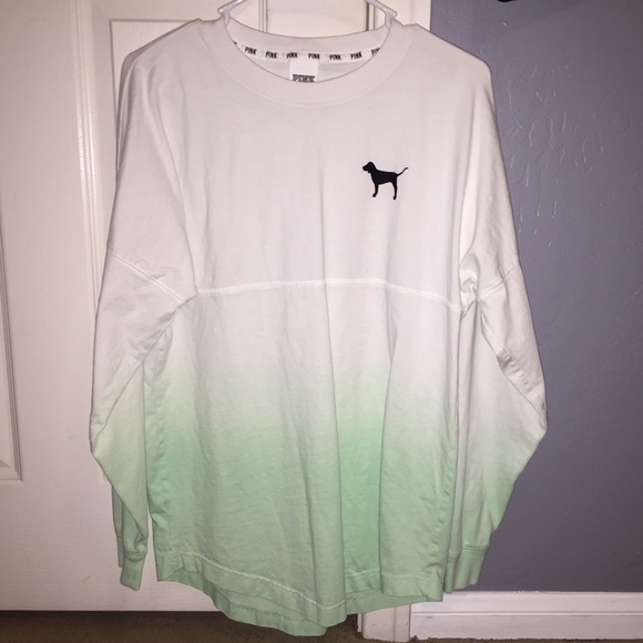 Teal VS PINK Ombre Varsity Crew