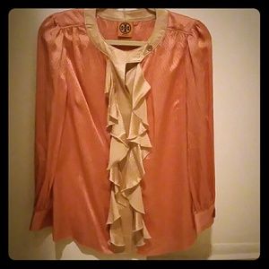 Tory Burch pretty silk blouse size 4