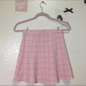 American Apparel Lulu Grid Skirt