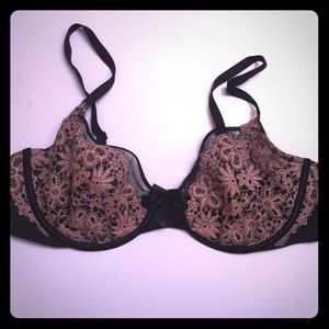 Black sexy lace bra